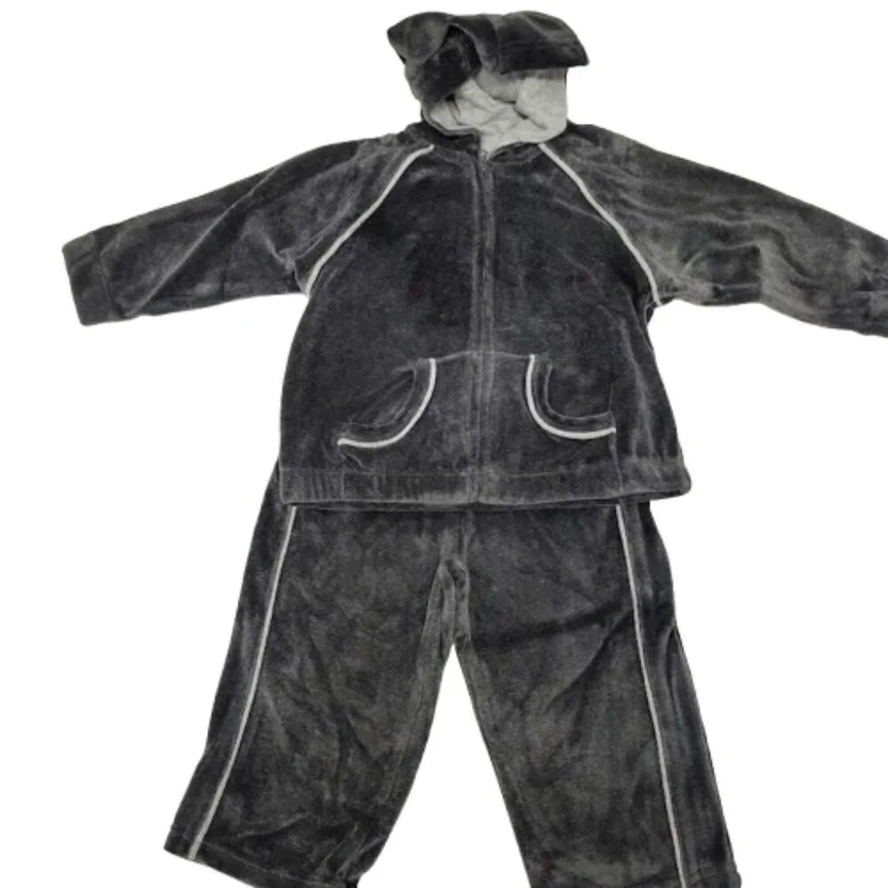 Green Dog Charcoal Grey Y2K Cotton/Polyester Track Suit Kids 24 Months NWT